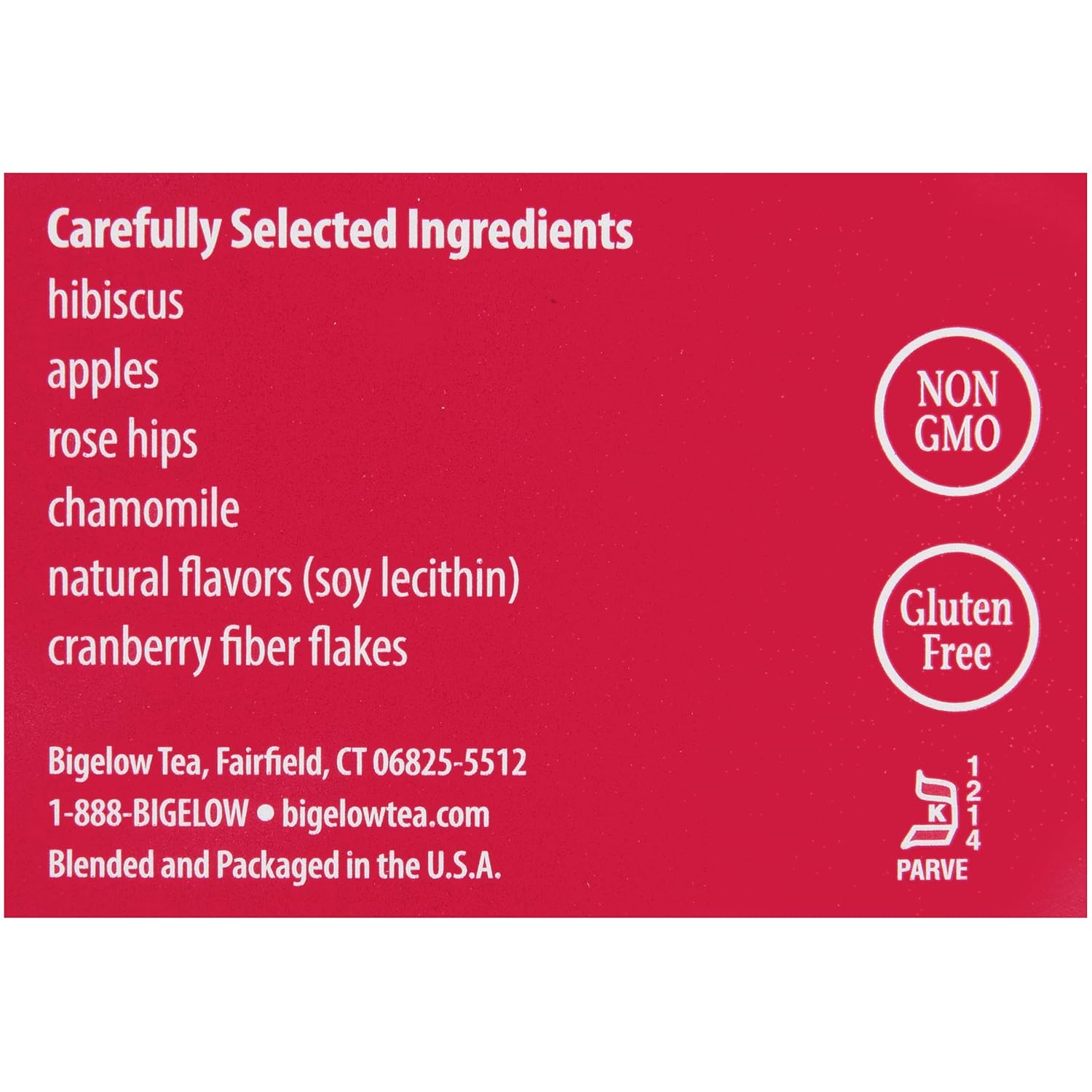Bigelow Cranberry Apple Herbal Tea - zdjęcie 4